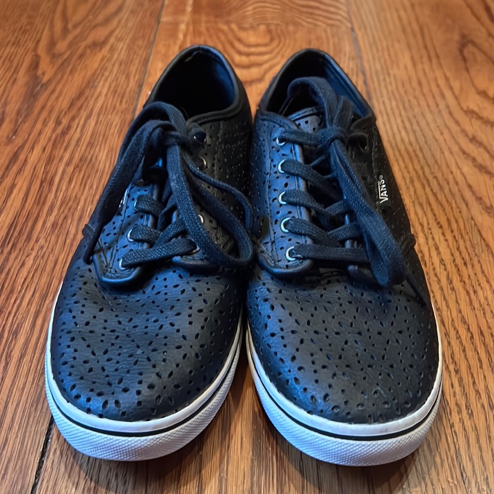 VANS Black Sneakers .  Size 8